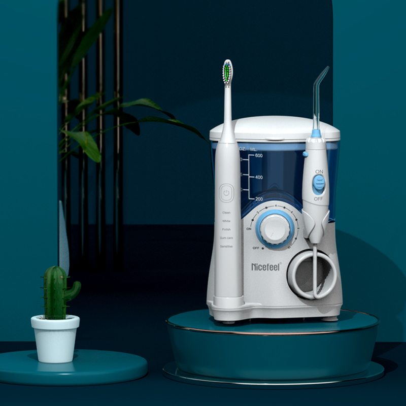 Вода Flosser зубной щетки зубоврачебных продуктов звуковая для танка ABS OEM семьи 600ml белого