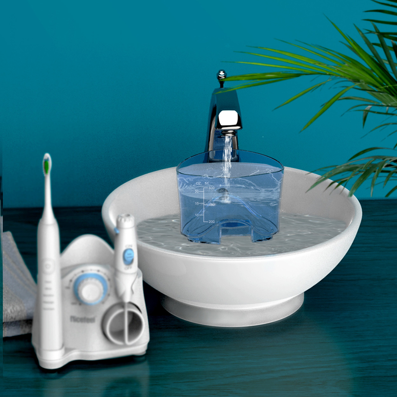 Вода Flosser зубной щетки зубоврачебных продуктов звуковая для танка ABS OEM семьи 600ml белого