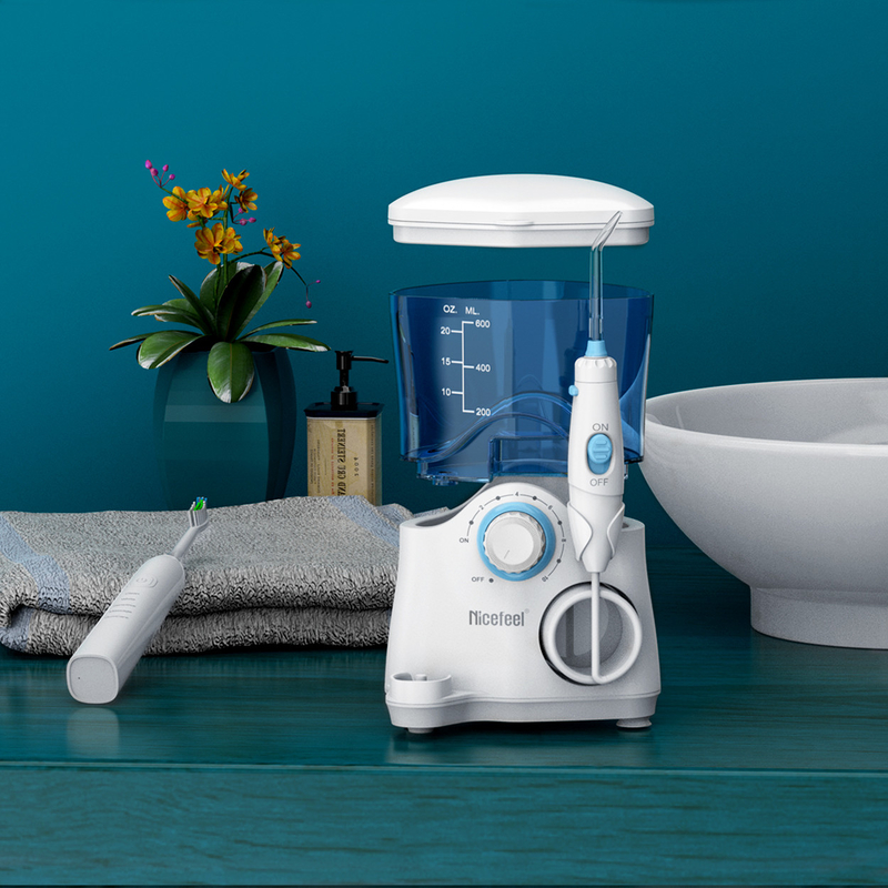 Вода Flosser зубной щетки зубоврачебных продуктов звуковая для танка ABS OEM семьи 600ml белого