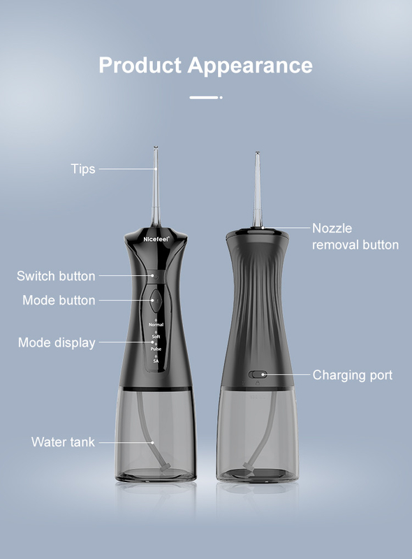 Тип вода Flosser Nicefeel ABS c поручая бесшнуровая 4 часа быстро поручая