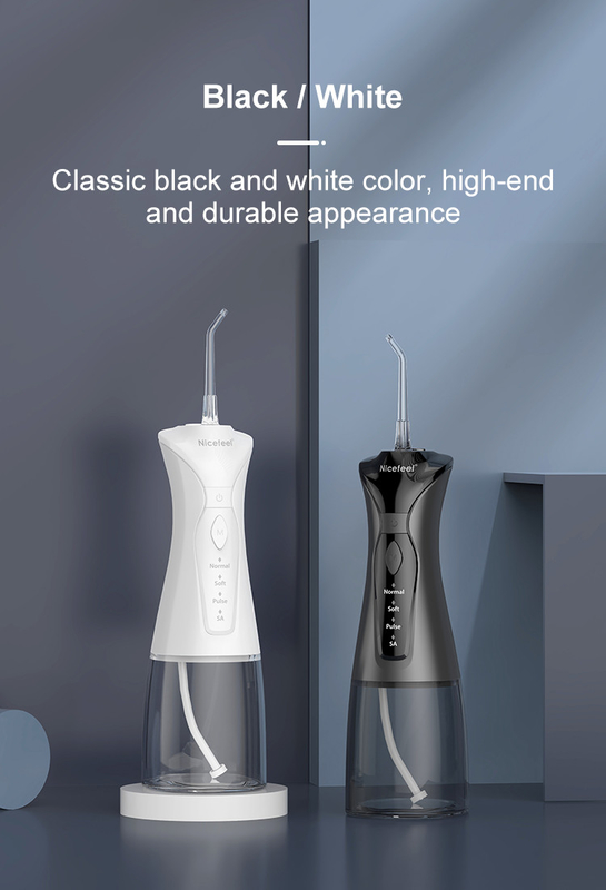 батарея Flosser воды черноты 1400mAh бесшнуровая привелась в действие устное Irrigator