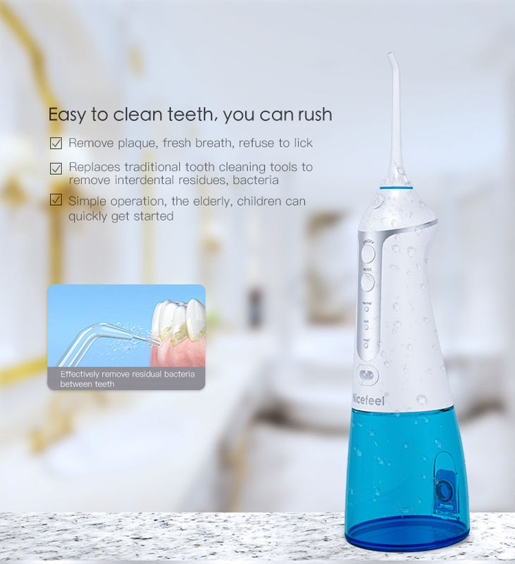 Режима Flosser бесшнуровой воды Nicefeel ранга IPX7 портативные стандартные 3 работая
